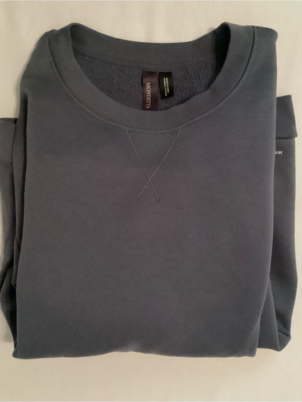 Mondetta Men’s Pullover Gray Long Sleeve Sweatshirt Jacket Top Size L